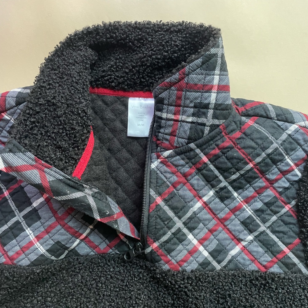 Vera Bradley snap collar fleece